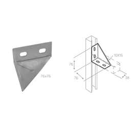 Cantoneira Reforçada 4 Furos
